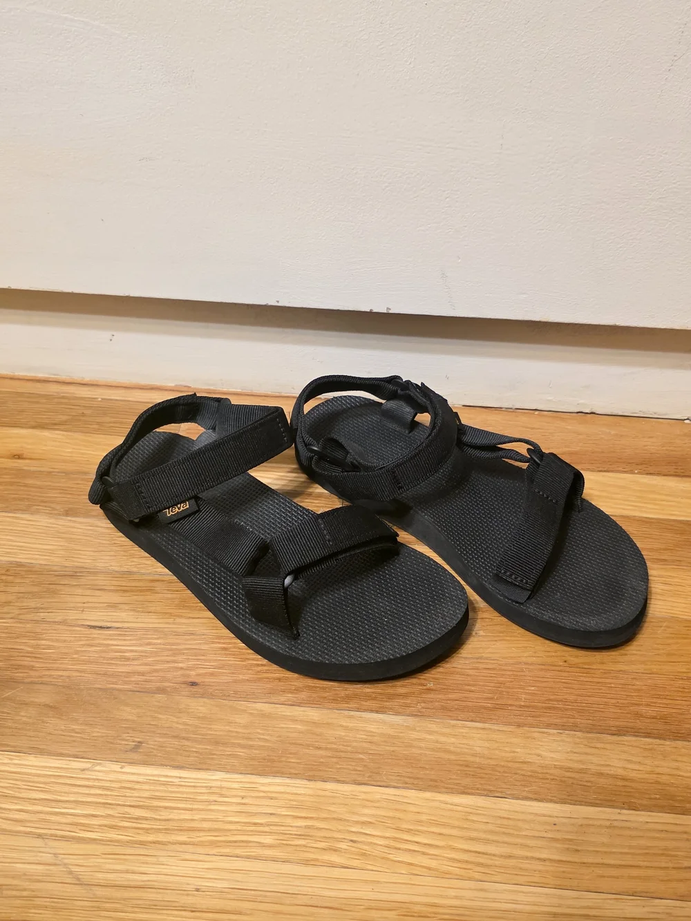 Teva Size 6 EU 37 Black Webbing Sport Sandals Youth Women Outdoor Velcro Tactile